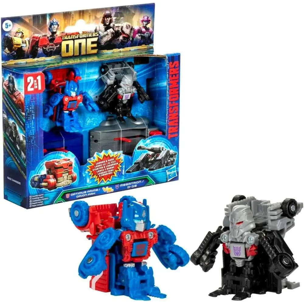 Transformers One Race Changers 2 pk  Optimus Prime & Megatron 1.5